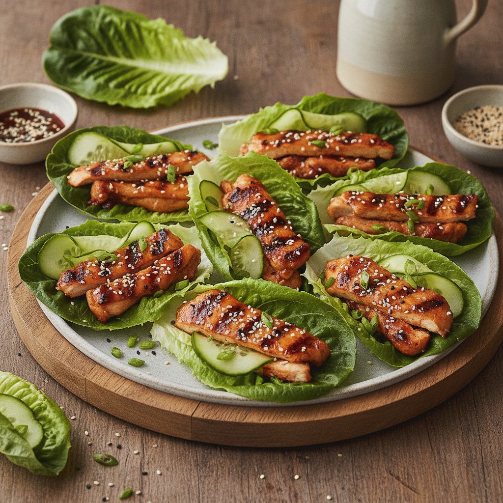 Grilled Chicken Lettuce Wraps