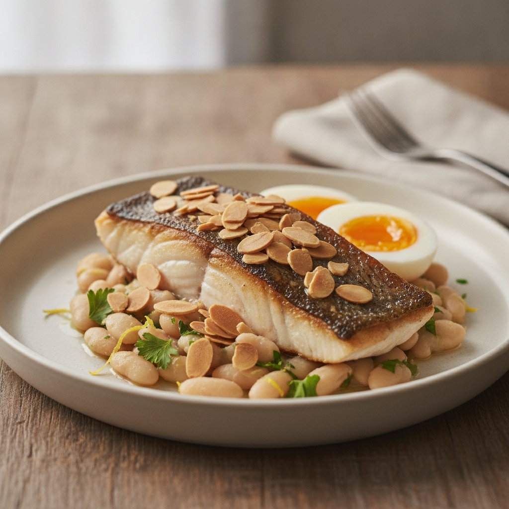 Trout Steak with Almonds (High-Protein)