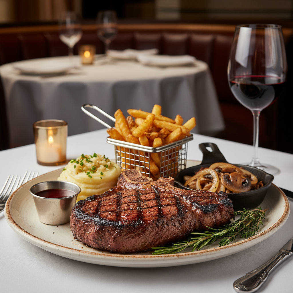 New York Grilled Porterhouse Steakhouse Occasion Plate