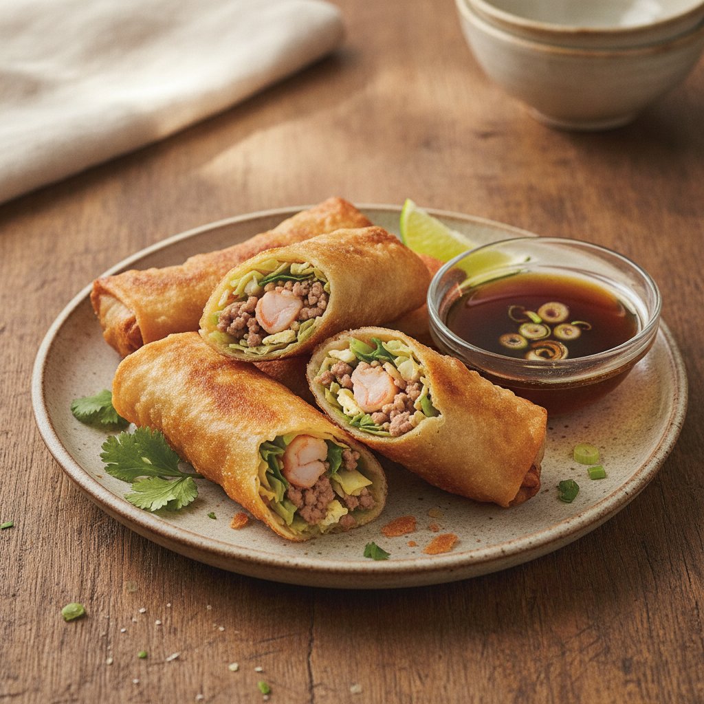 Fried Pork and Vegetable Rolls (High-Protein)