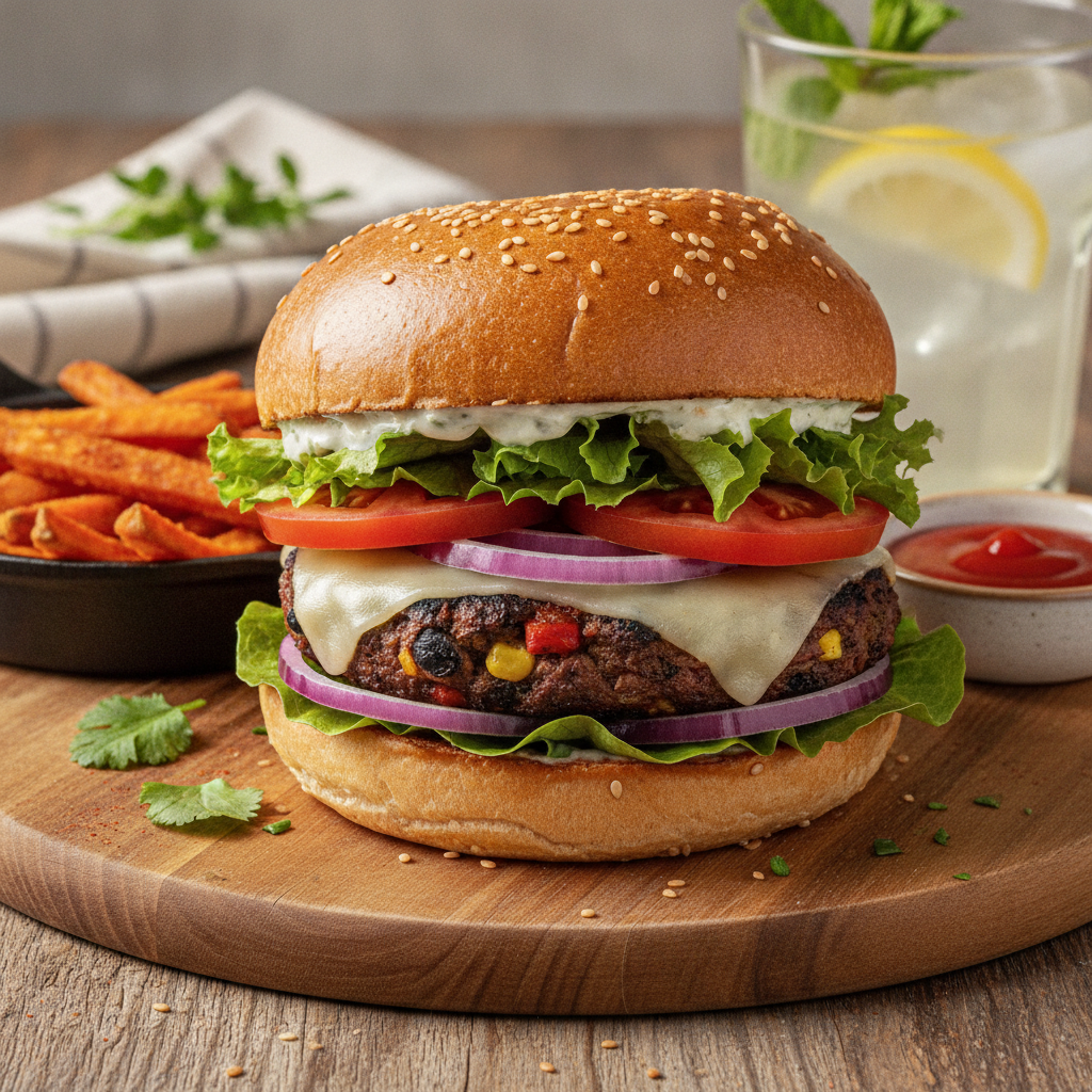 Black Bean Veggie Burger