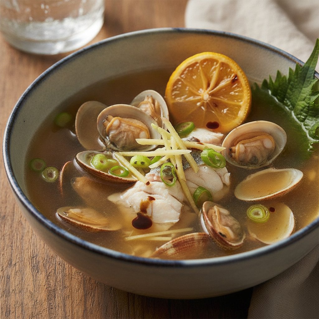 Clam Soup with Sake