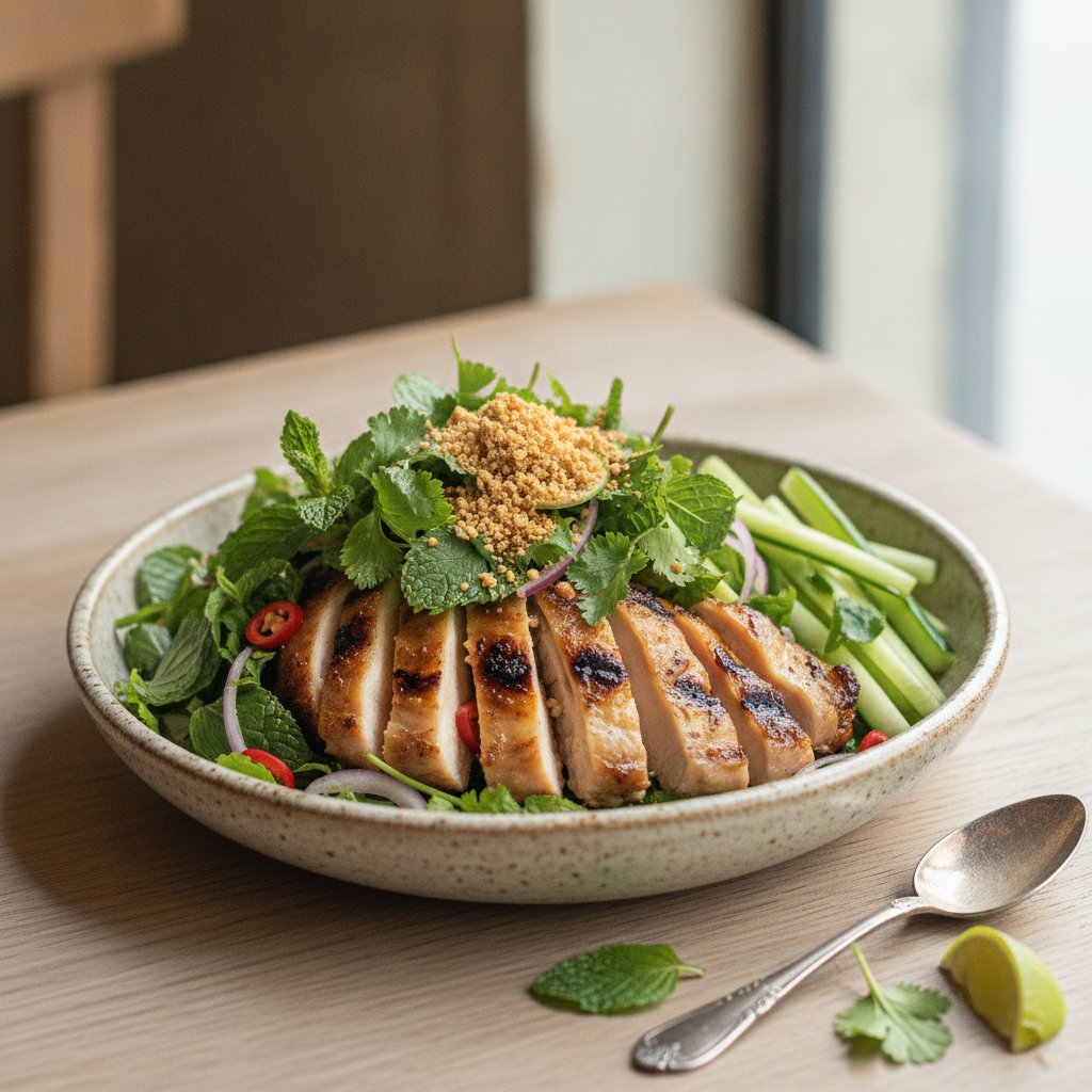 Grilled Chicken and Herb Salad