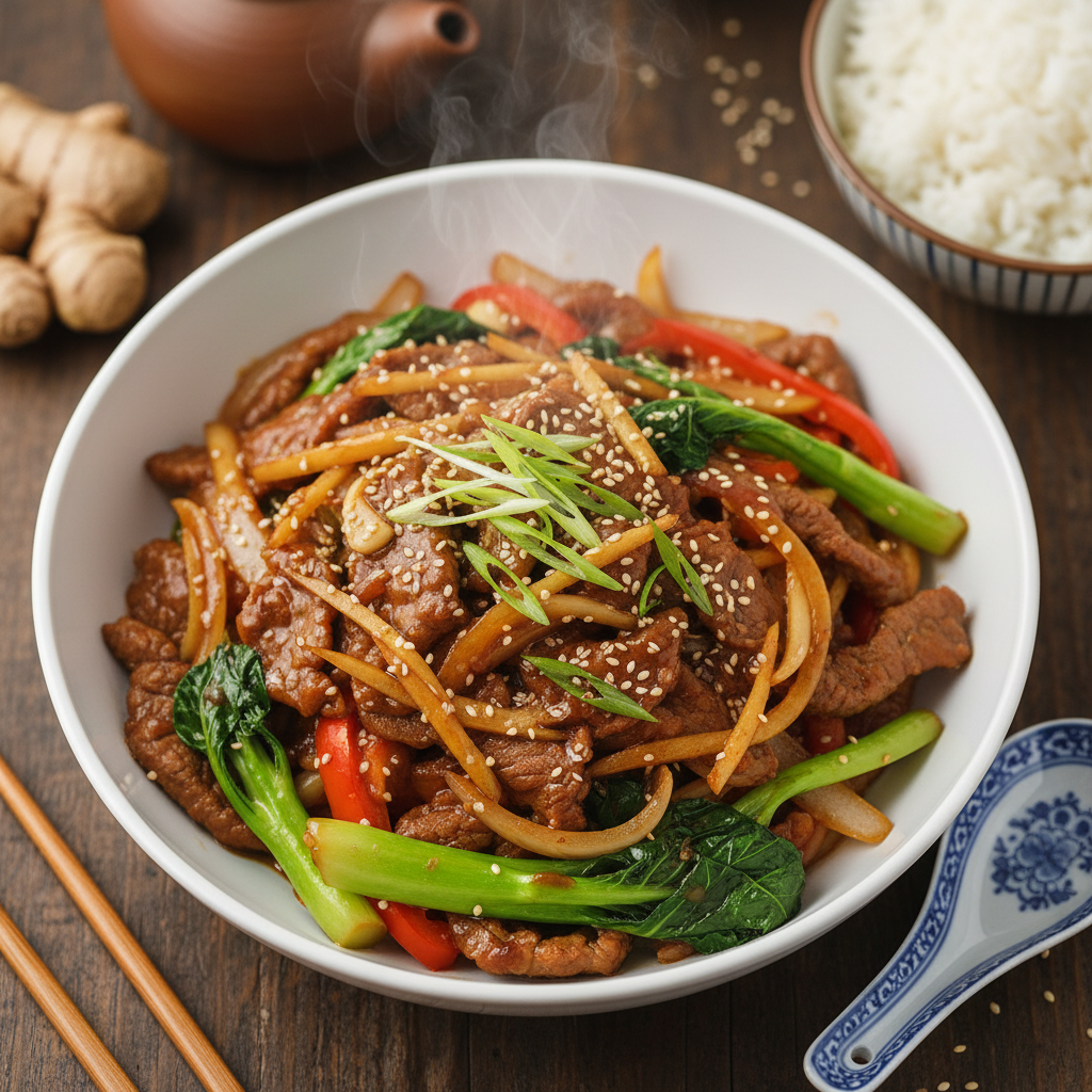Cantonese Ginger Beef Stir-Fry