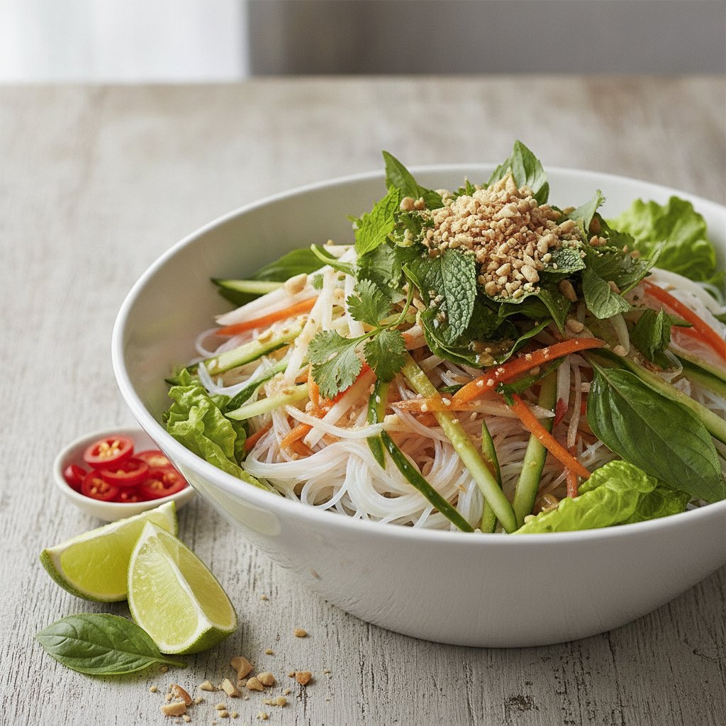 Vegetable Vermicelli Bowl with Fresh Herbs