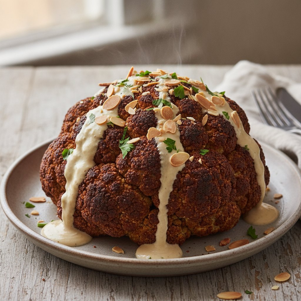 Whole Roasted Cauliflower