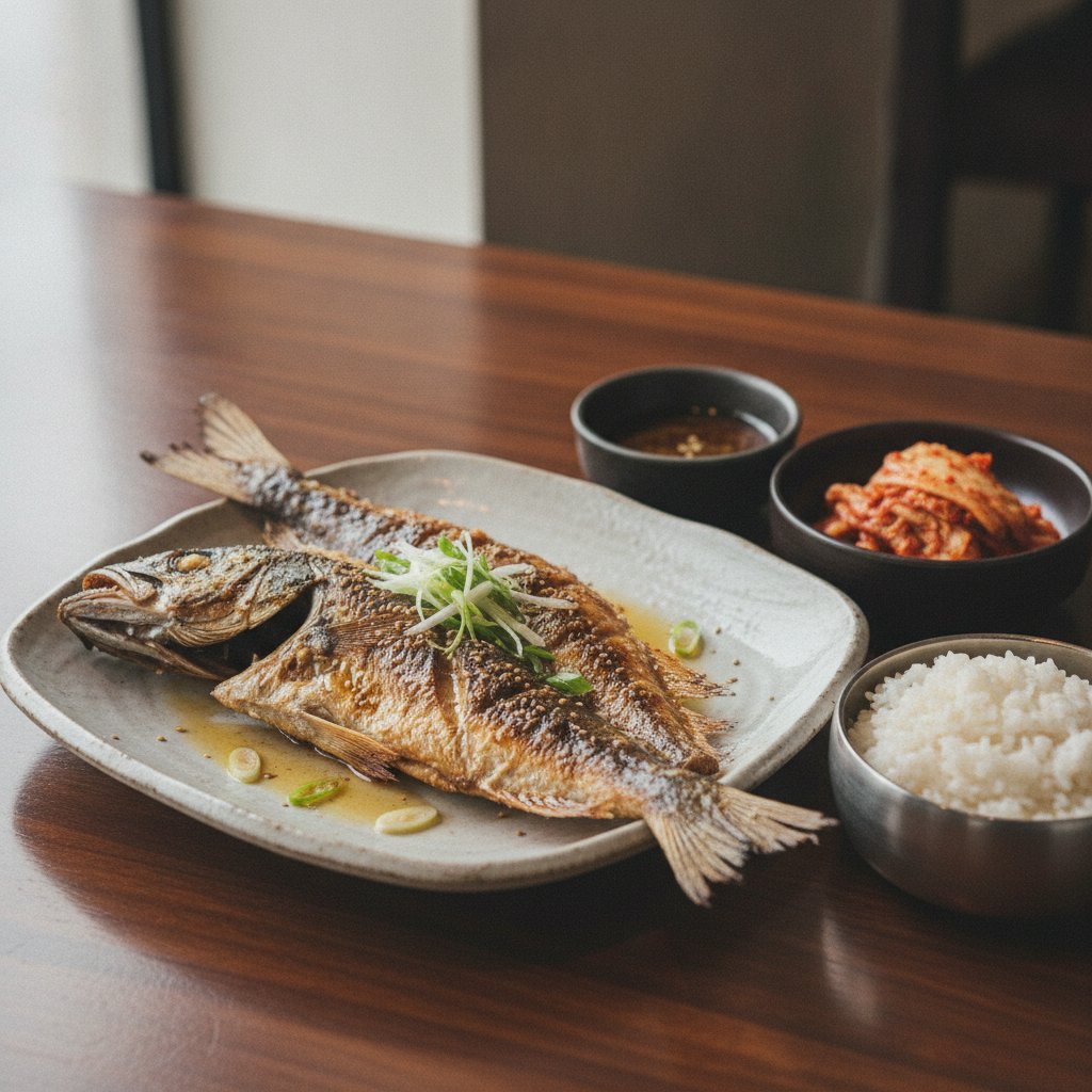 Grilled Salted Croaker