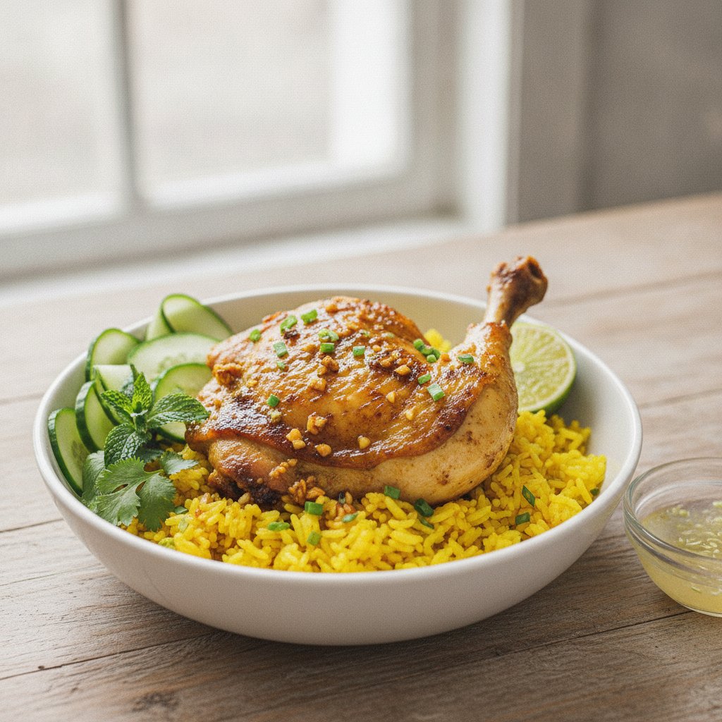 Yellow Rice with Turmeric Chicken