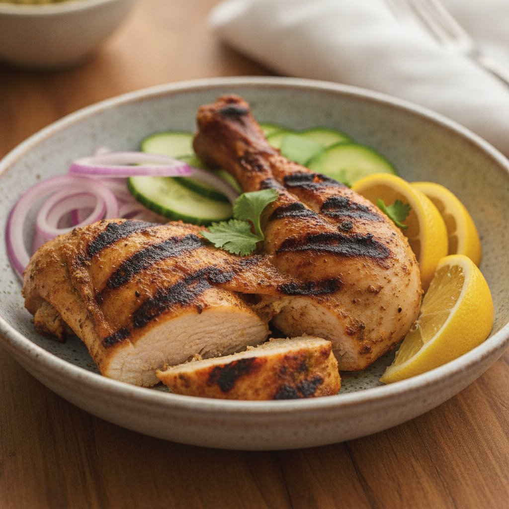 Yogurt Marinated Whole Chicken (Low-Calorie)