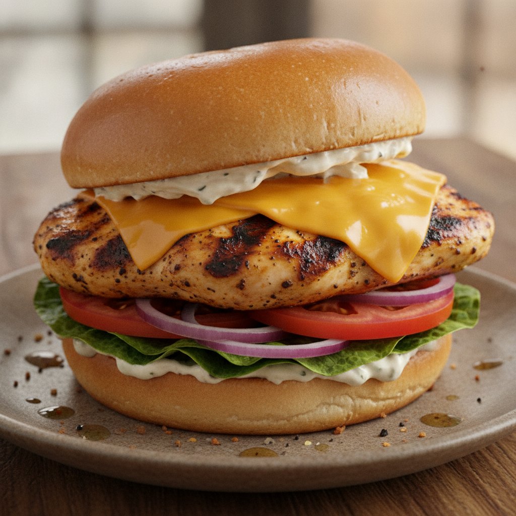 Grilled Chicken Burger