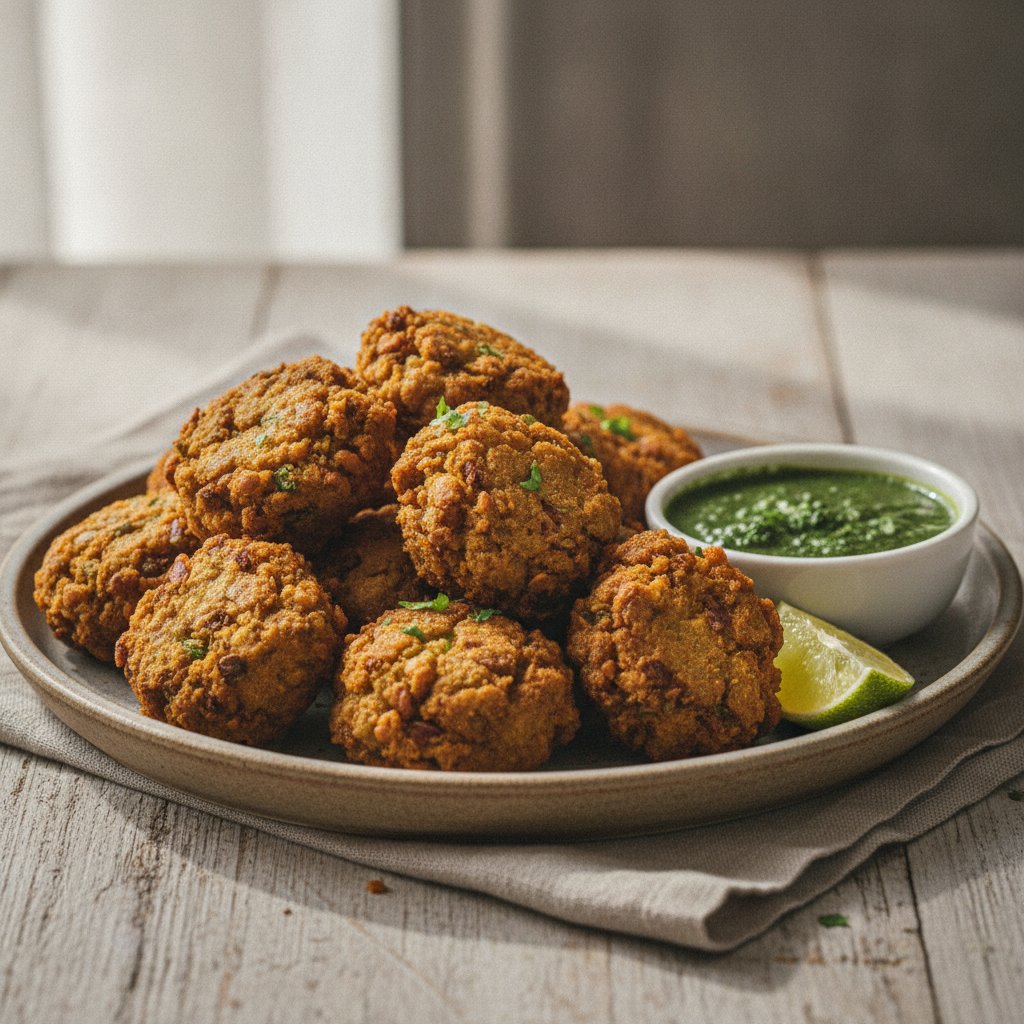 Crispy Fried Lentil Fritters