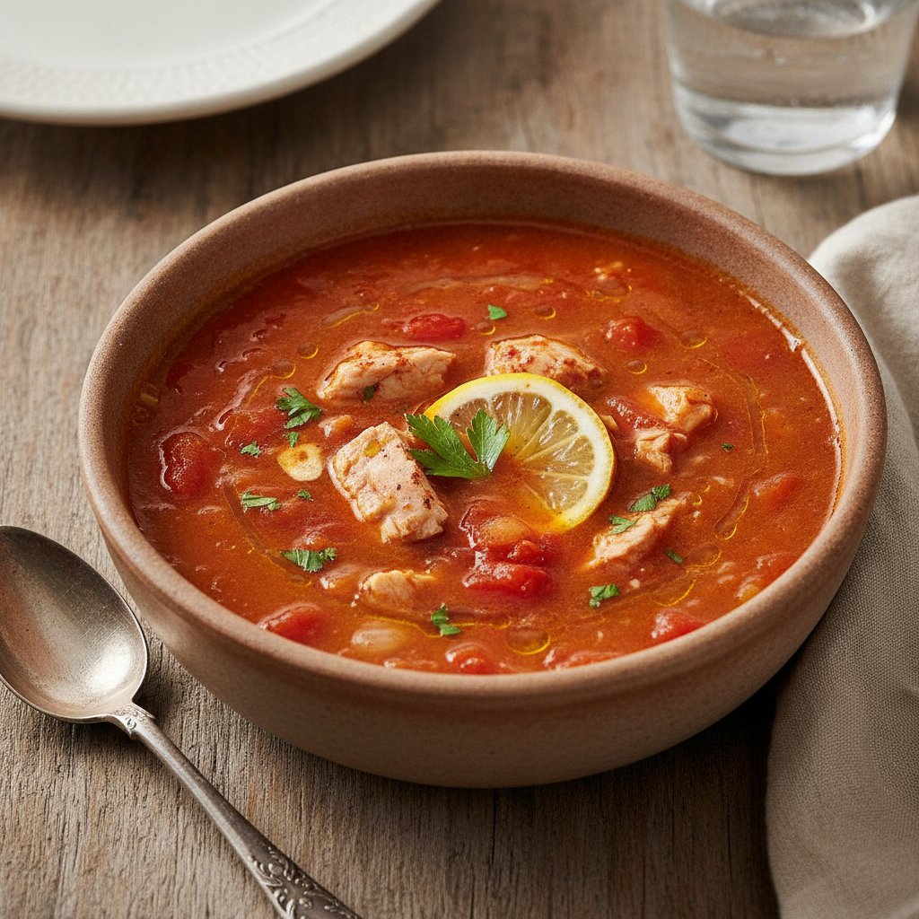 Tuna and Pepper Soup (Low-Chol)