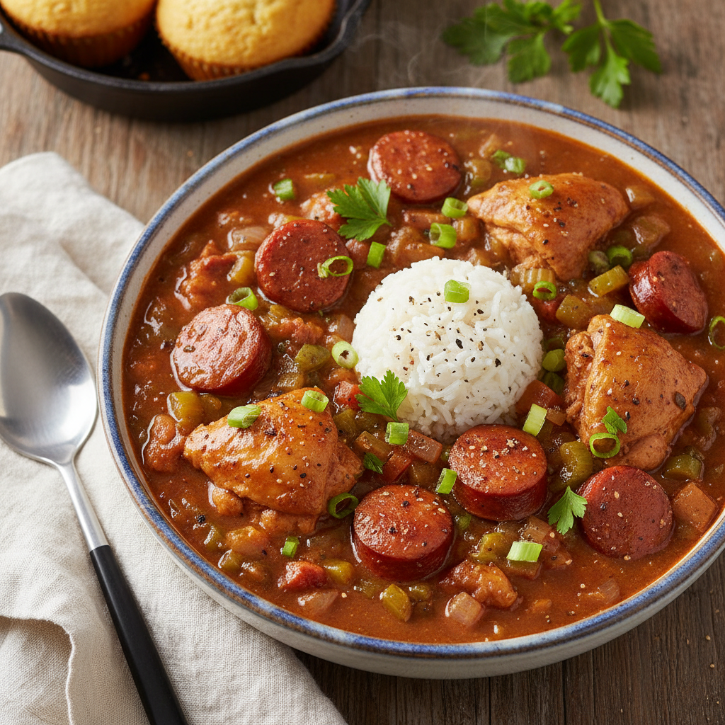 Creole Chicken and Sausage Gumbo