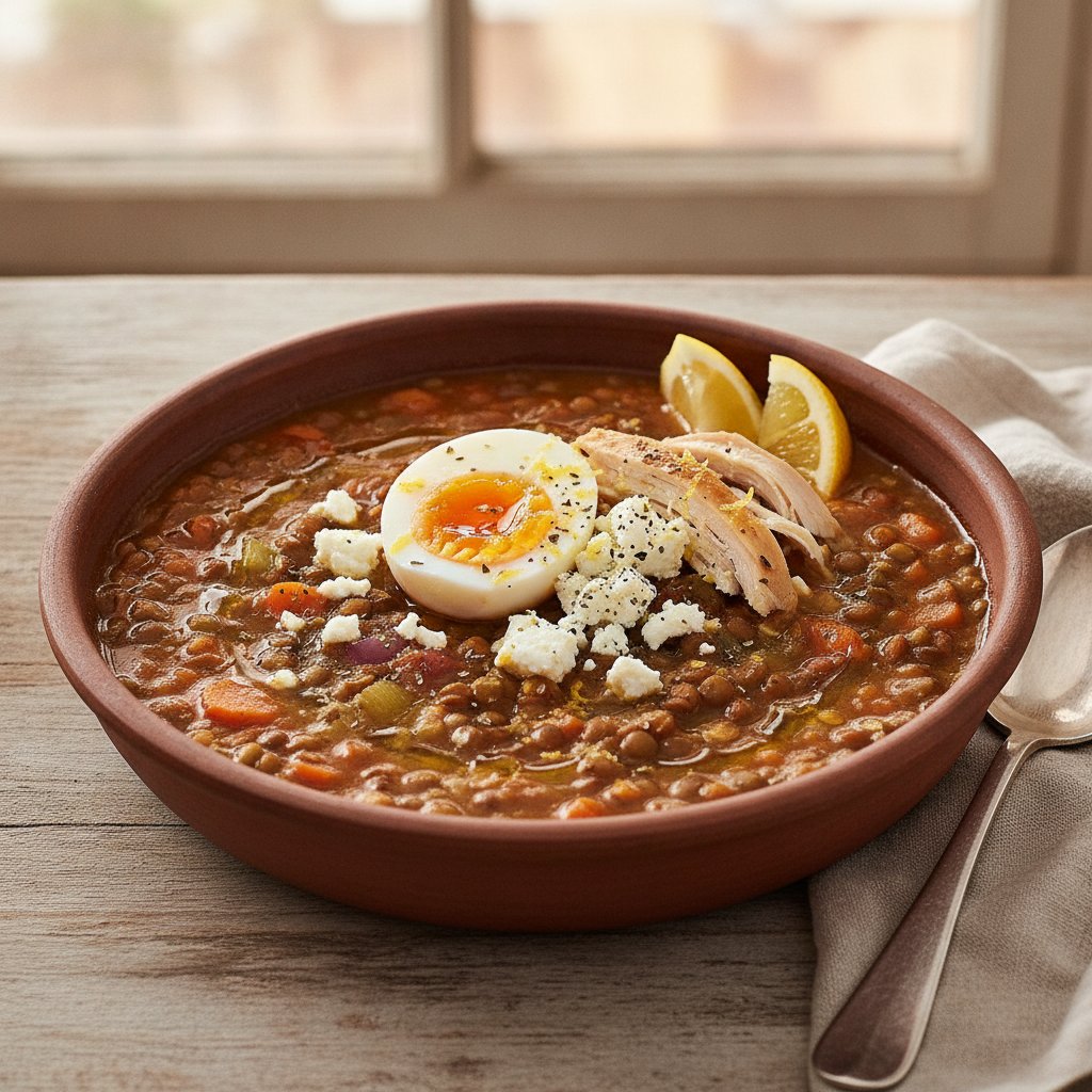 Lentil Soup Bowl (High-Protein)