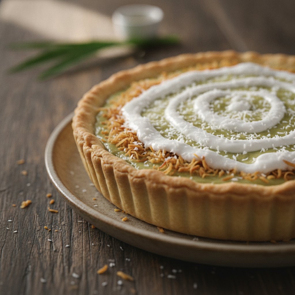 Coconut Pandan Pie