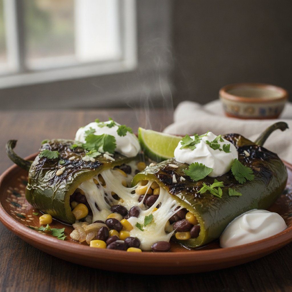 Grilled Stuffed Chili Peppers