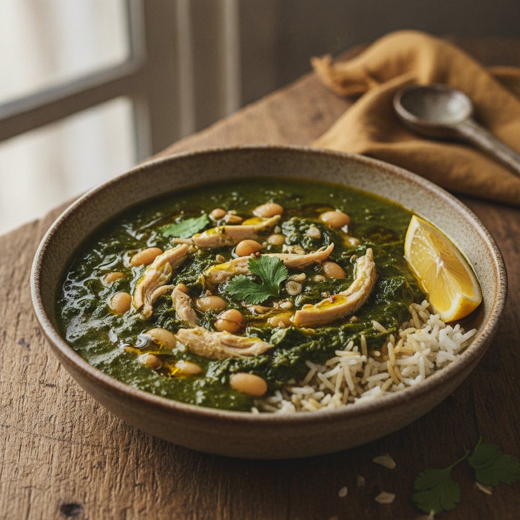 Egyptian Green Leaf Soup (High-Protein)