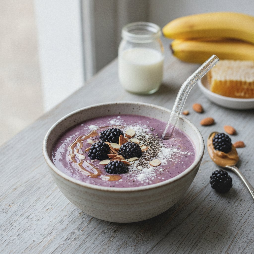 Blackberry Almond Milk Smoothie