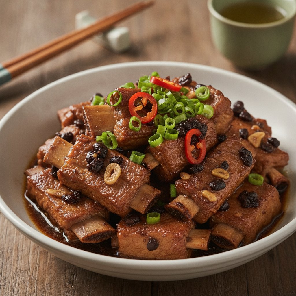 Steamed Spare Ribs with Black Beans
