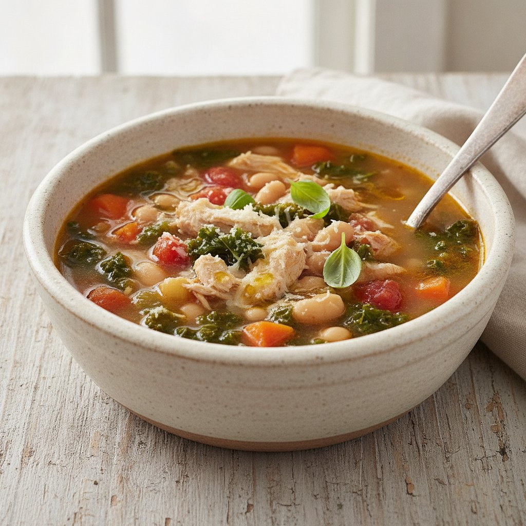 Vegetable and Bean Soup (High-Protein)