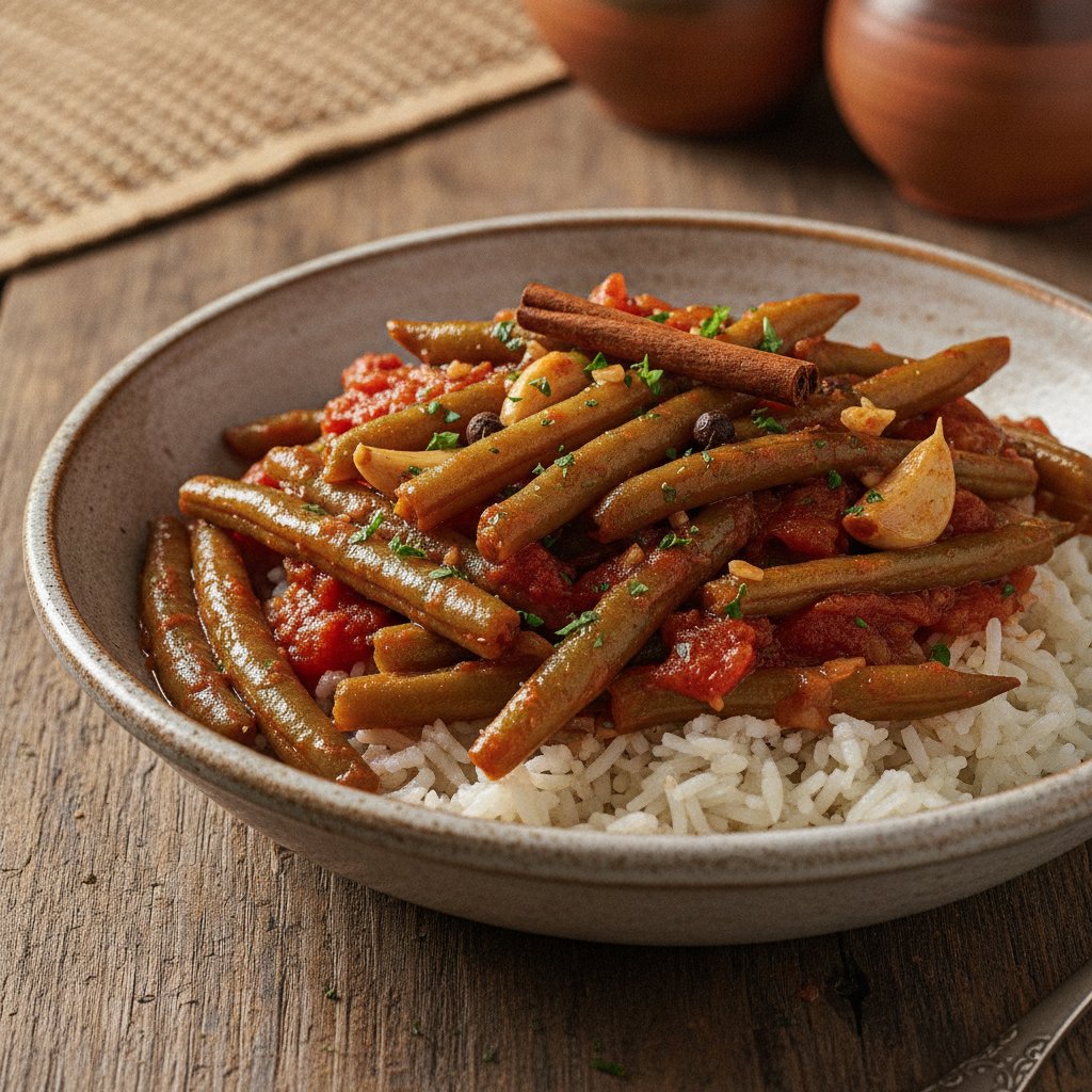 Green Bean and Tomato Stew (Dairy-Free)