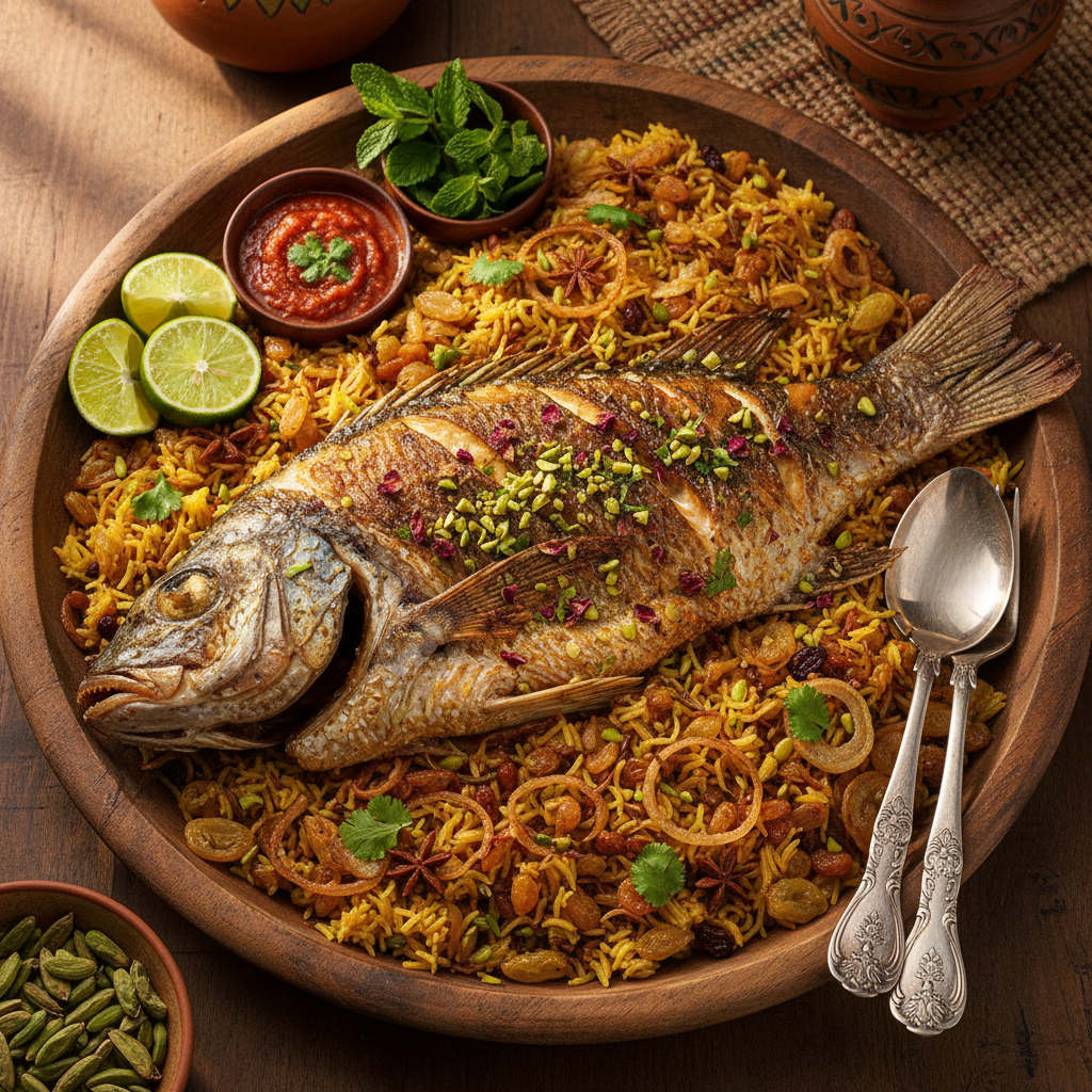 Bahraini Spiced Fish and Rice — Fish Jasheed Bahraini
