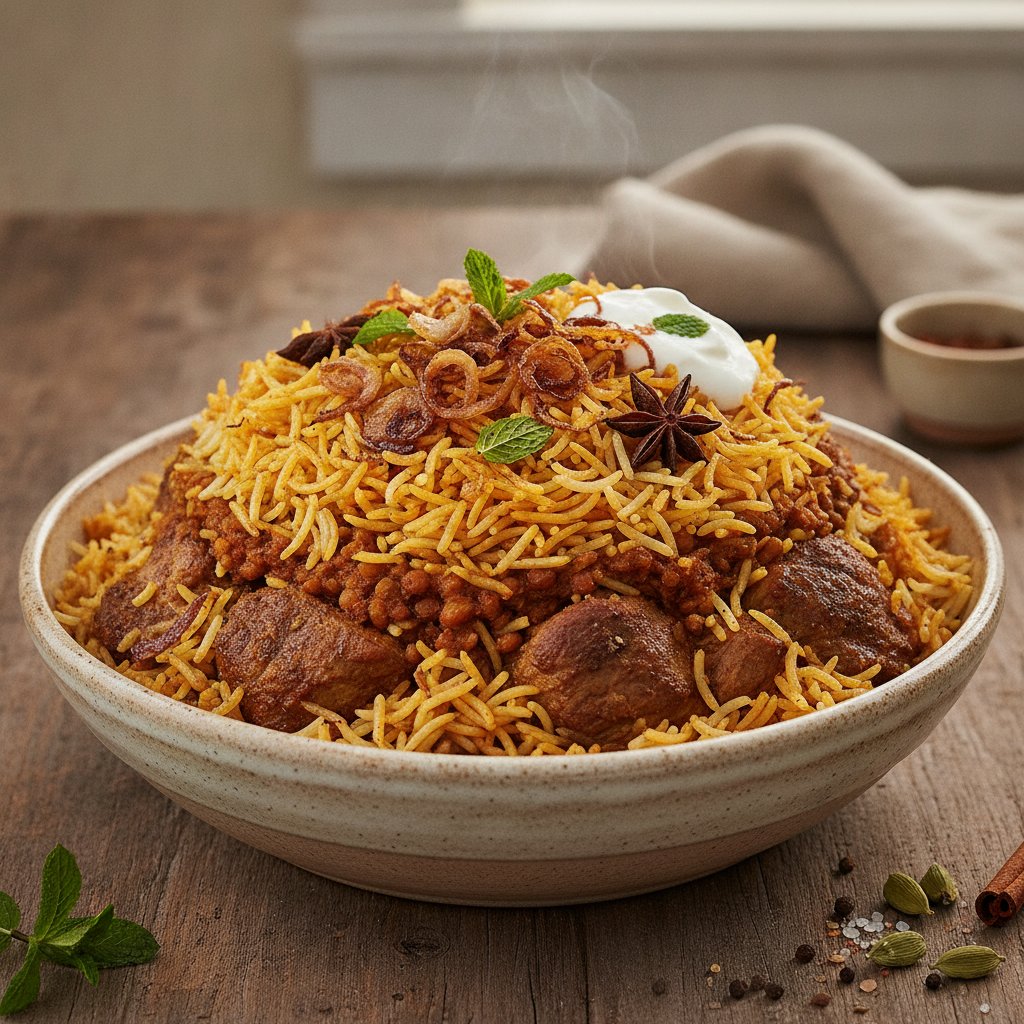 Lamb Layered Rice (High-Protein)
