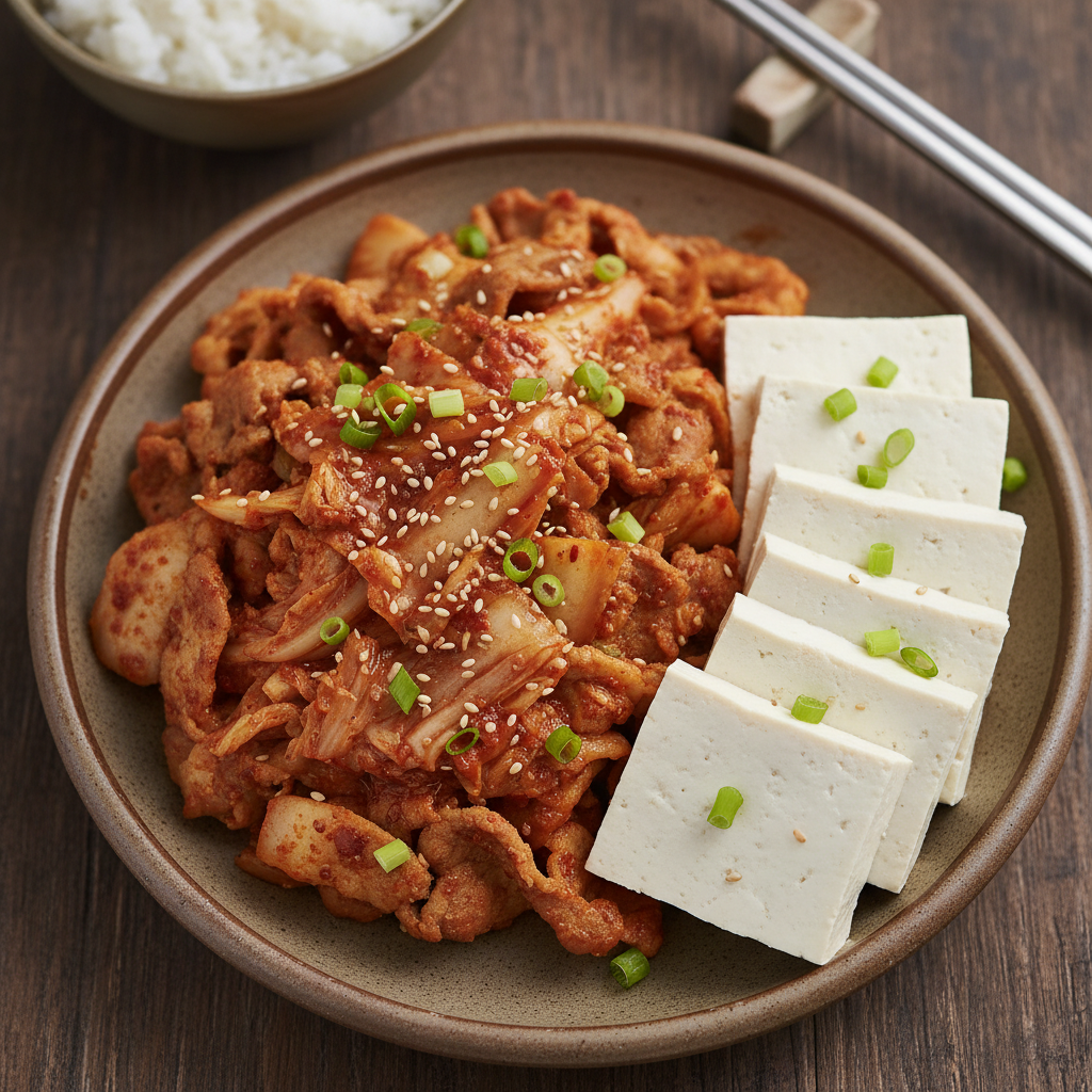 Spicy Pork and Tofu Stir-Fry — Dubu Kimchi with Pork
