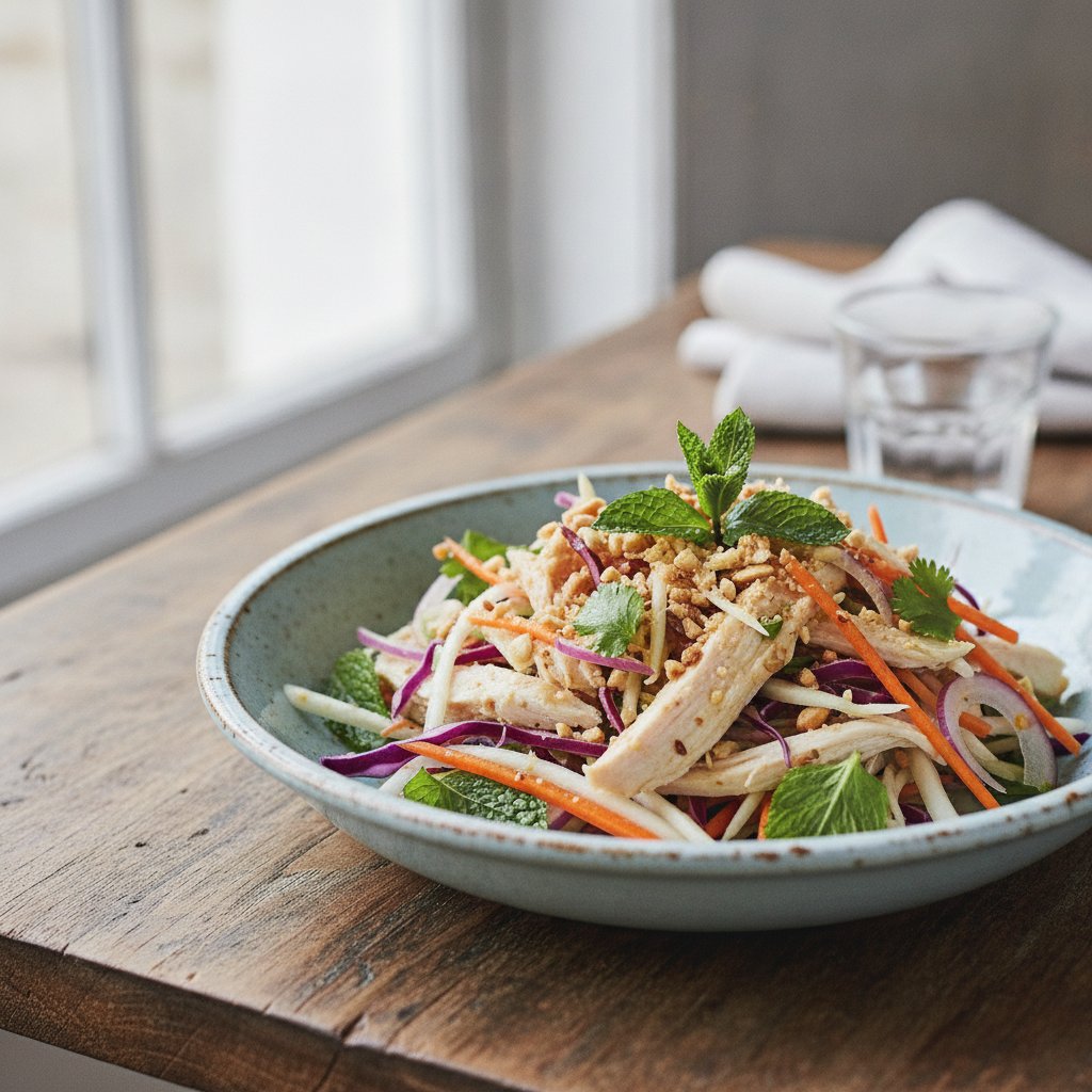 Chicken and Cabbage Salad (Low-Calorie)