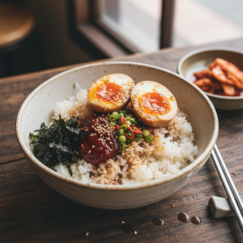 Gyeran Bap Soy Egg Rice Bowl