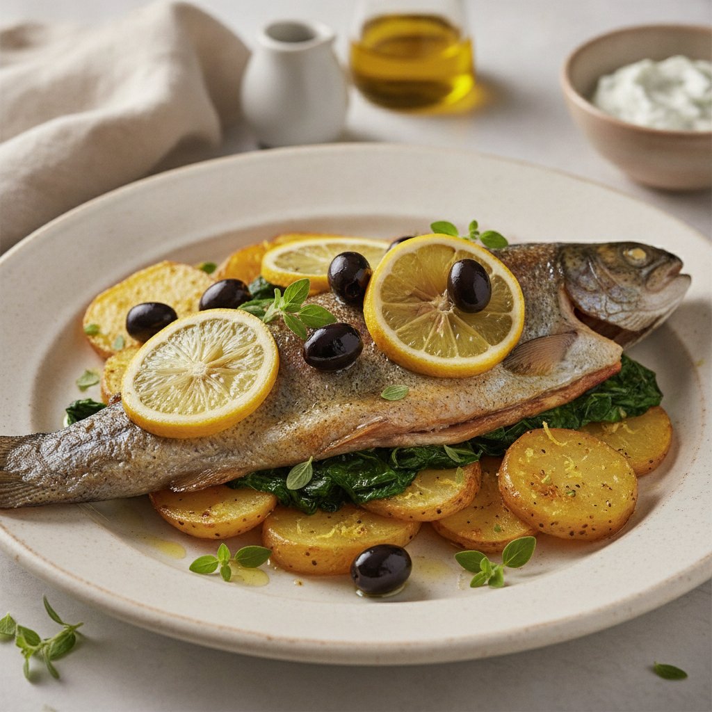 Baked Trout with Lemon