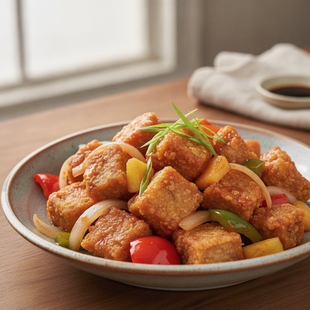 Crispy Sweet and Sour Pork (Low-Calorie)