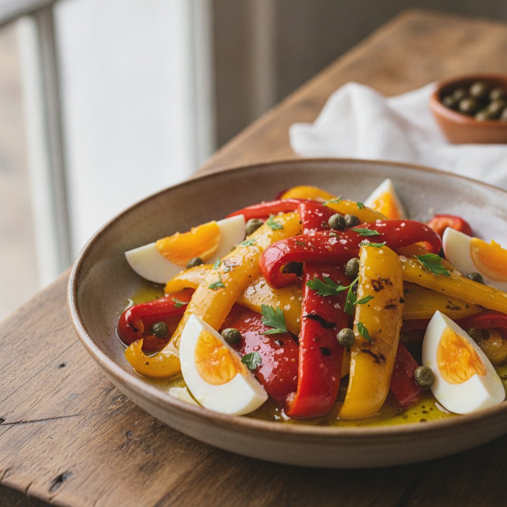 Roasted Pepper and Egg Salad