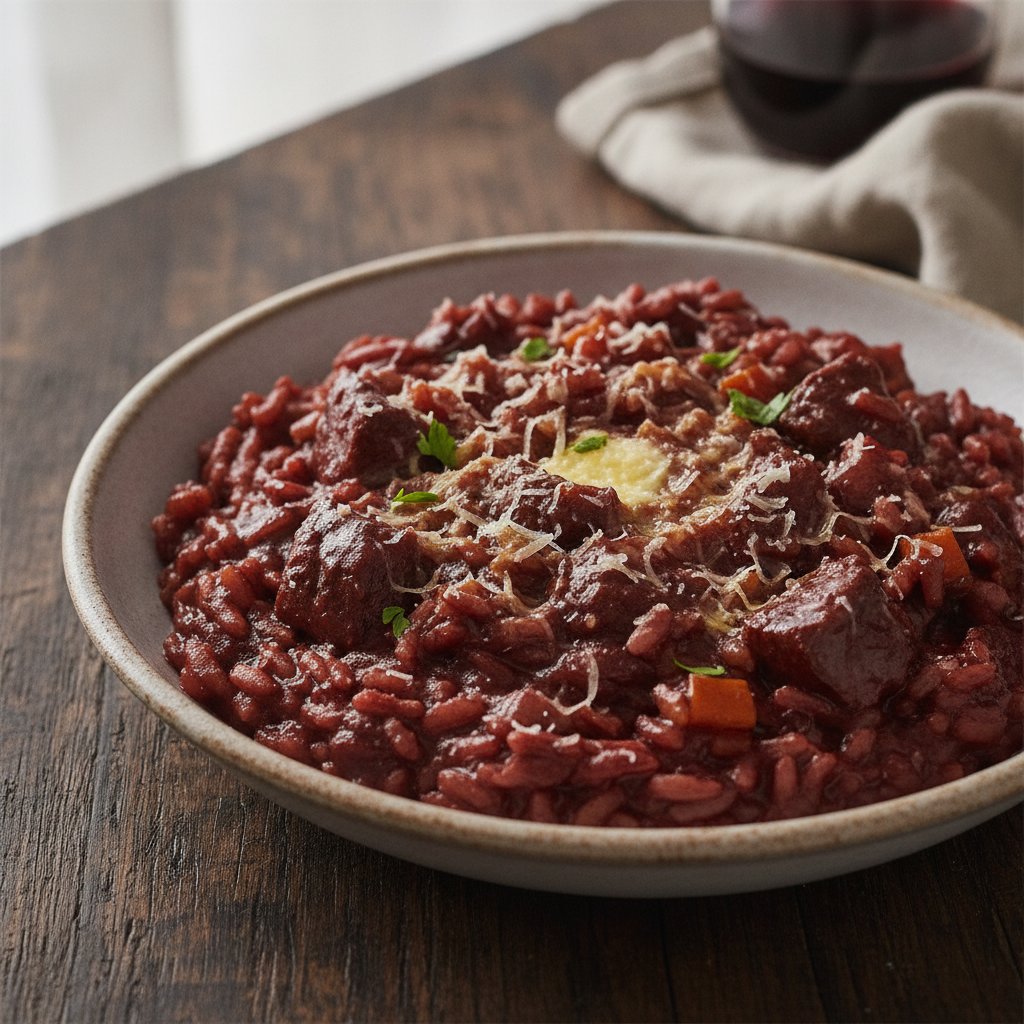 Beef and Red Wine Rice