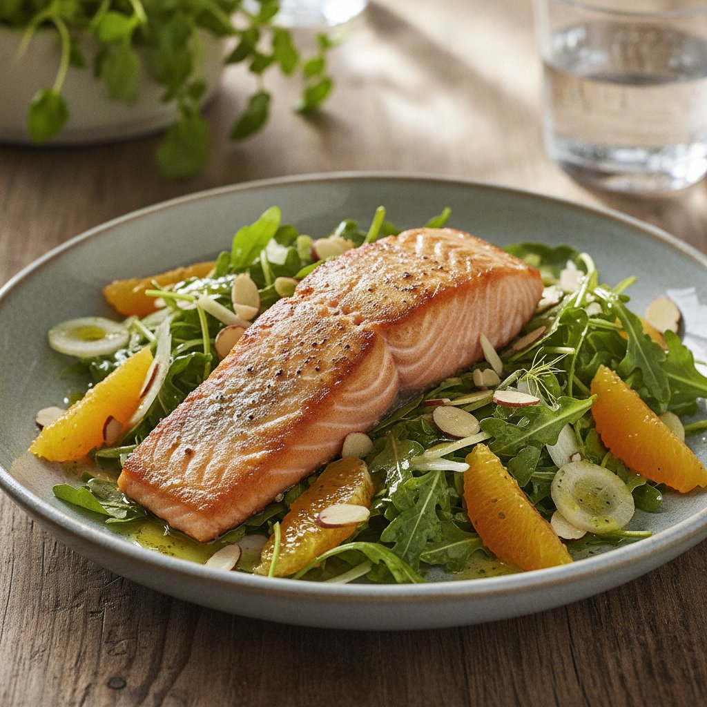 Salmon Salad with Citrus Dressing