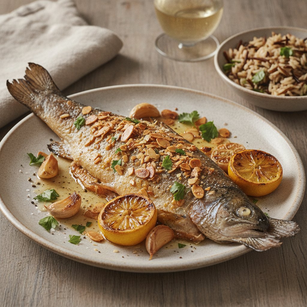 Baked Trout with Almonds (Gluten-Free)