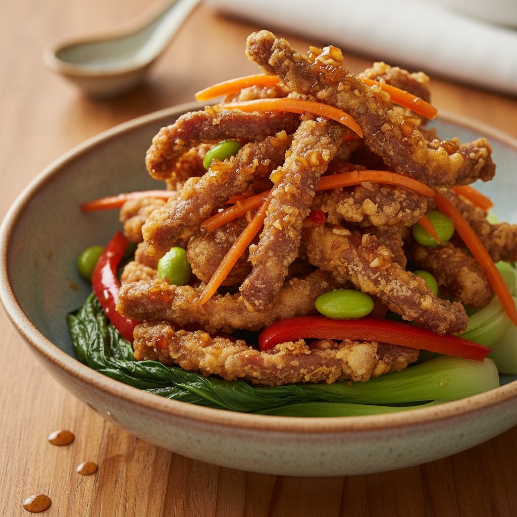 Crispy Shredded Beef (High-Protein)