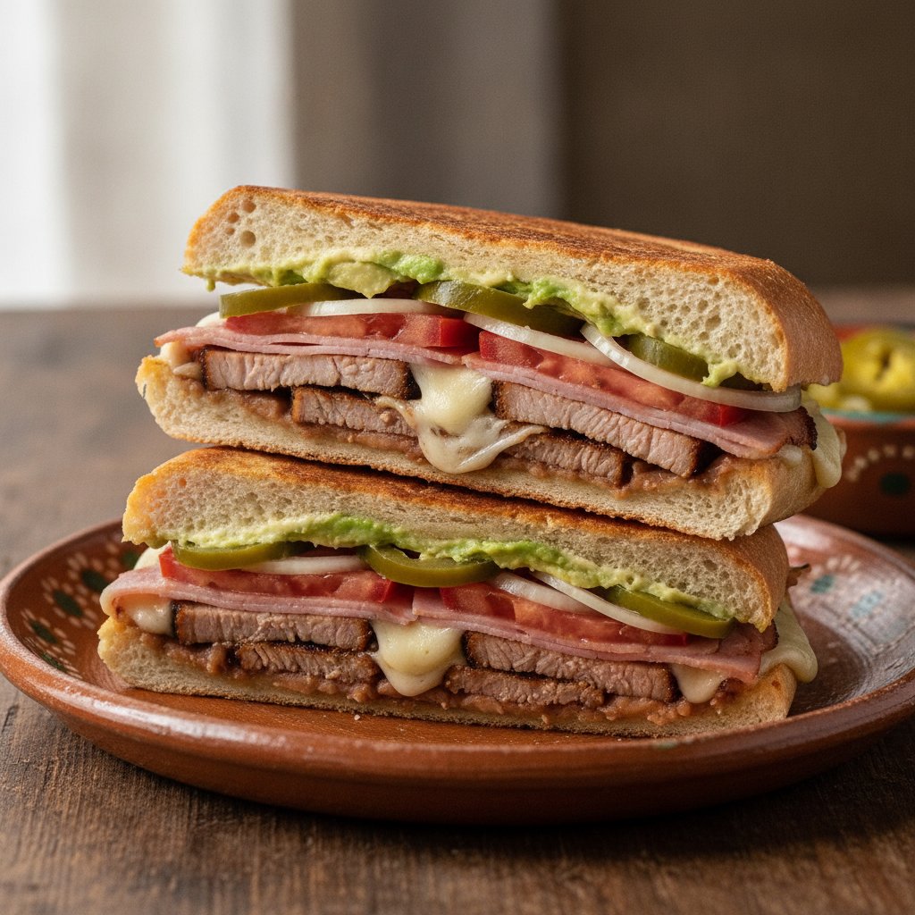 Pressed Ham and Cheese Sandwich
