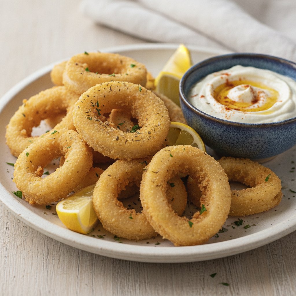 Crispy Fried Squid Rings (High-Protein)