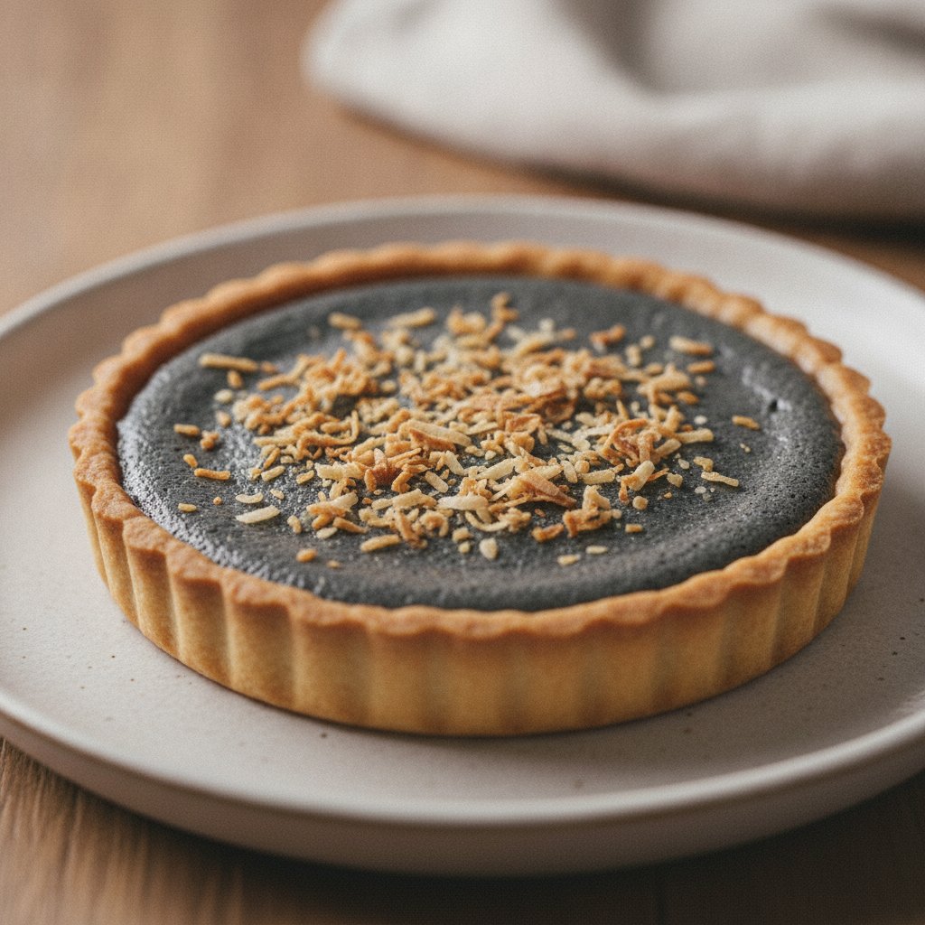 Black Sesame Cream Tart