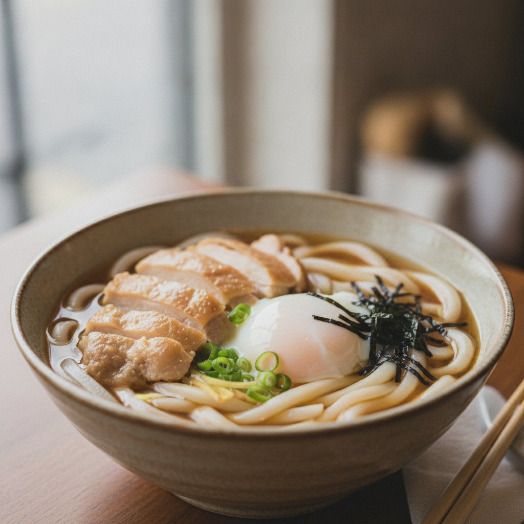 Hot Pot Udon with Egg (Gluten-Free)