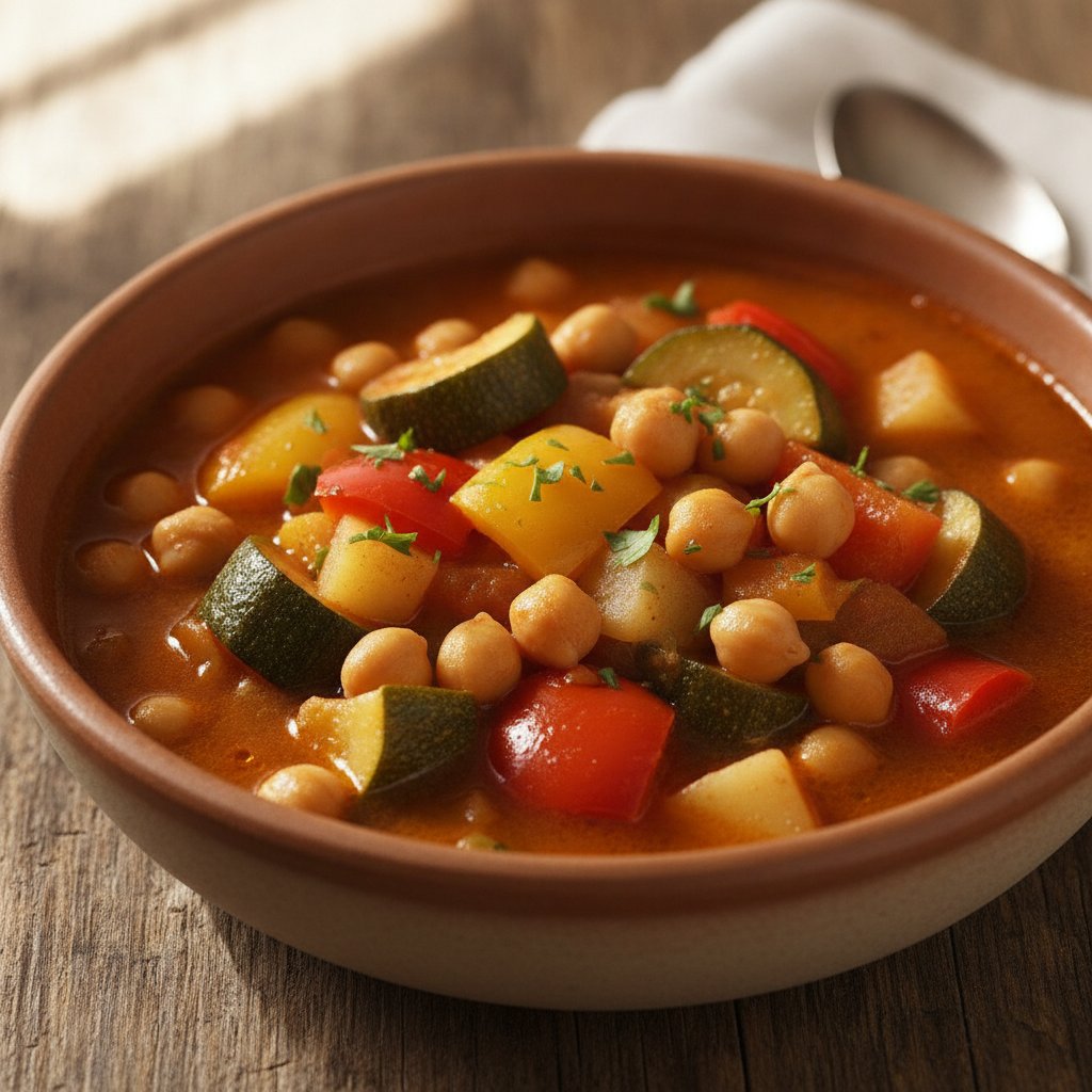 Spanish Mixed Vegetable Stew (Low-Calorie)