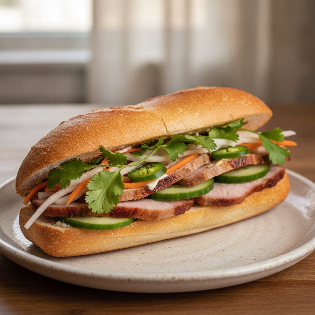 Vietnamese Cold Cuts Sandwich (Low-Chol)