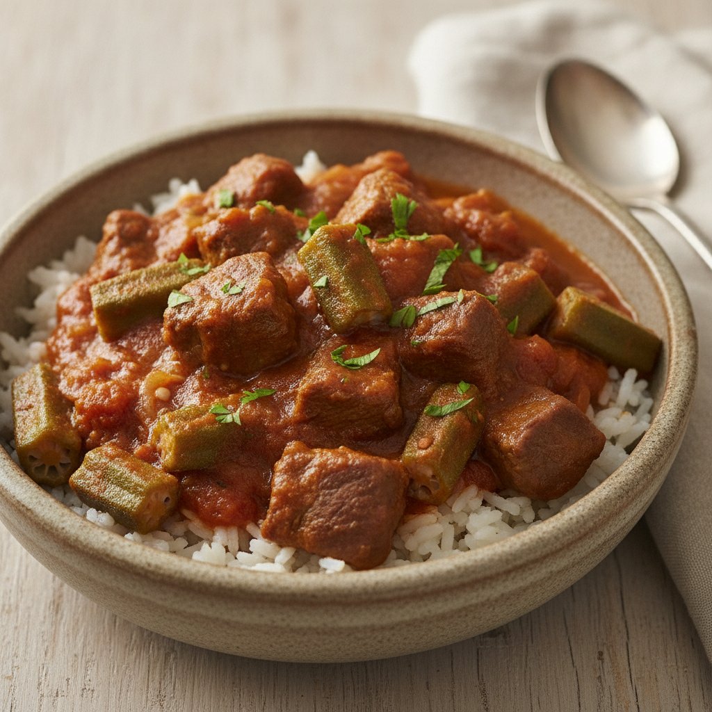 Okra and Beef Stew (Gluten-Free)
