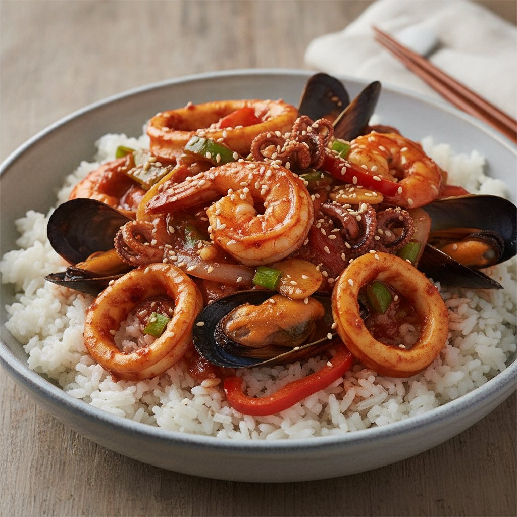 Stir-Fried Mixed Seafood