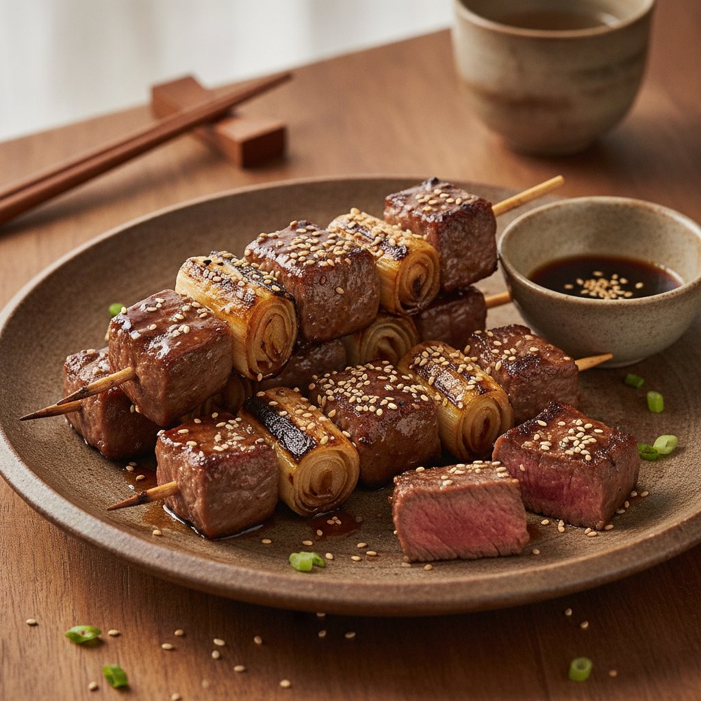 Grilled Beef Skewers with Sweet Sauce
