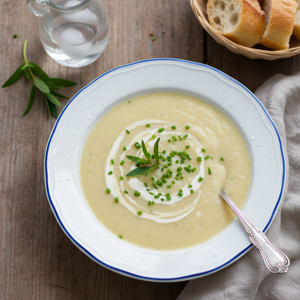 Creamy Chilled Leek Potato Soup — Vichyssoise