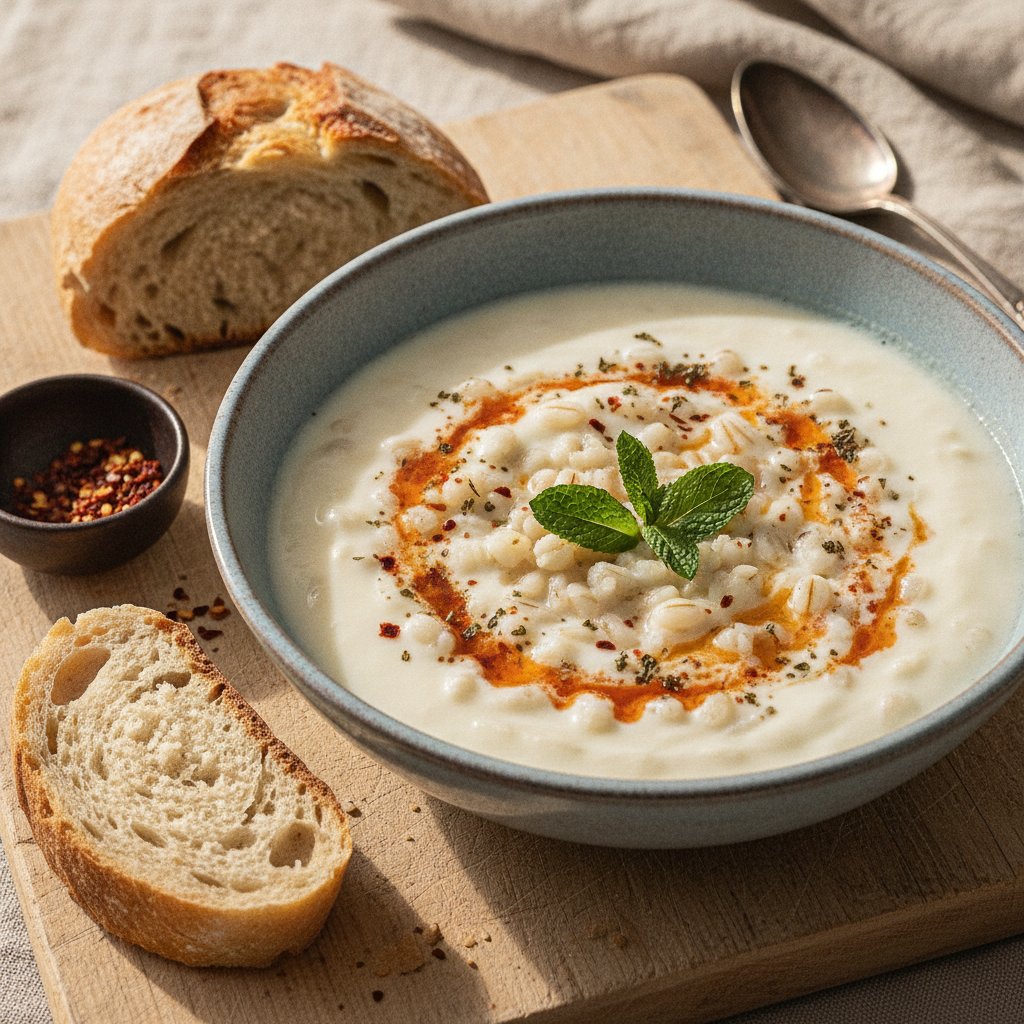 Yogurt and Barley Soup