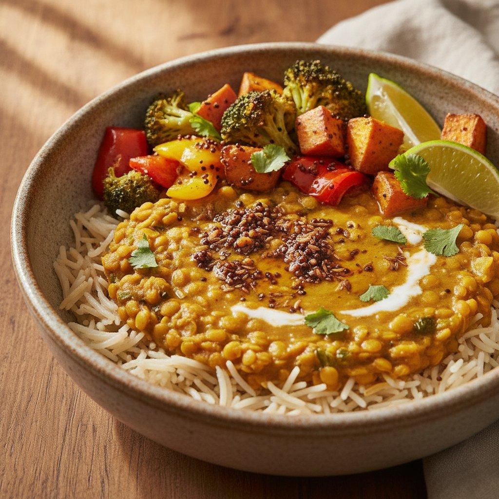 Vegetable and Lentil Bowl (Low-Chol)