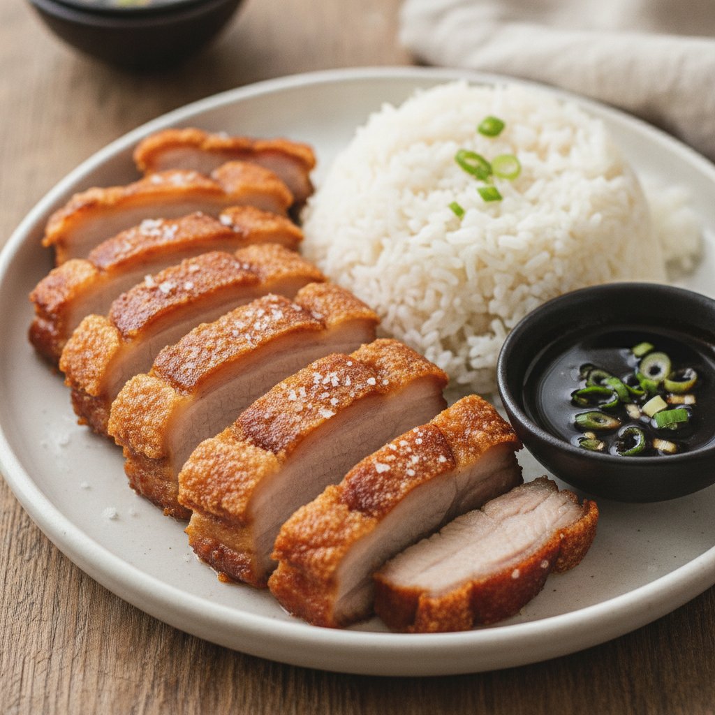 Crispy Skin Roast Pork Belly (Low-Chol)